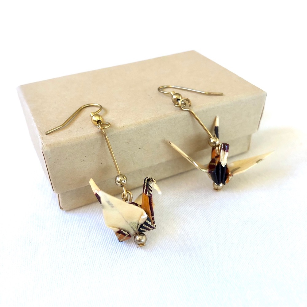 Kayoko Designs Origami Crane Earrings